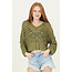 Angie Open Knit Pullover V-Neck (XHS52)