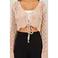 HYFVE Hyfve Pointelle Crochet Crop Top (HF24F067)