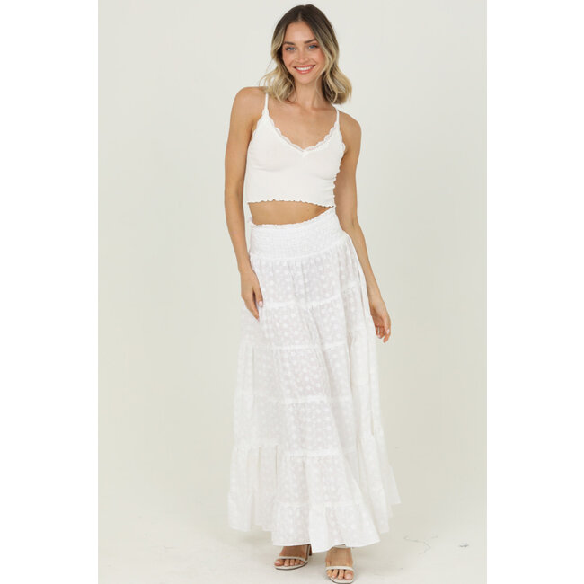 Angie Angie Tiered Skirt w/Smocked Waist (26P57)