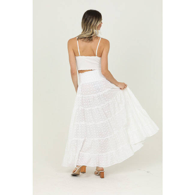 Angie Angie Tiered Skirt w/Smocked Waist (26P57)