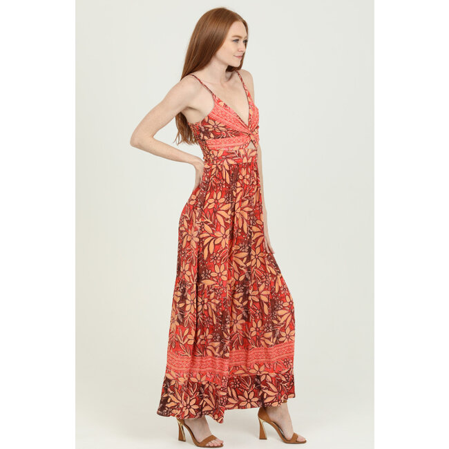 Angie Angie Keyhole Printed Maxi Dress (F4F50)