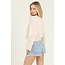 Angie Angie Ltwt Open Knit Flare Slv Top (X2EA8)