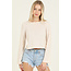 Angie Angie Ltwt Open Knit Flare Slv Top (X2EA8)