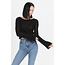 Angie Angie Open Knit Long Sleeve Top (X2DW4)