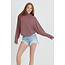 Angie Angie Brushed Knit Hatchi LS Top (X2DV9)