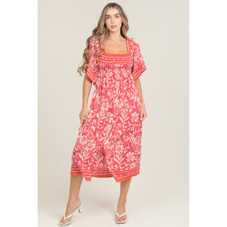 Angie Angie Printed Dress (C4B76)