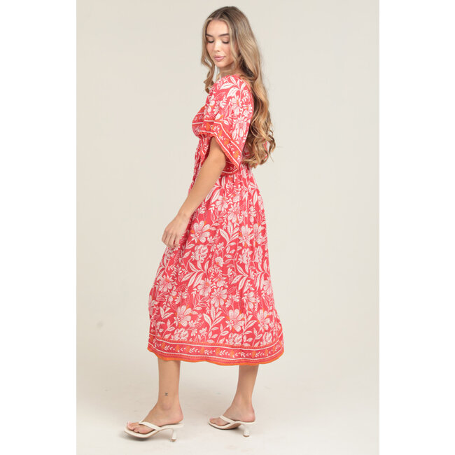 Angie Angie Printed Dress (C4B76)