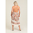Angie High-Low Lace Insert Maxi Skirt (B6B43)