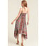 Angie Jagged Hem Midi withTie Neckline (C4E85)