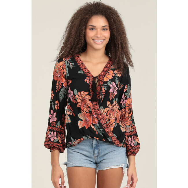 ANGIE WRAP TOP (C2D66) - Creations Boutique