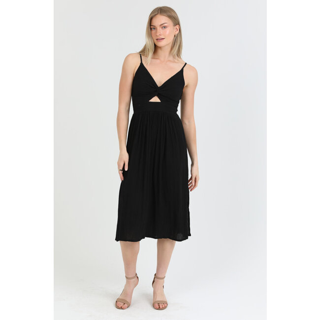 Angie Twist Front Maxi Dress (F4J10)
