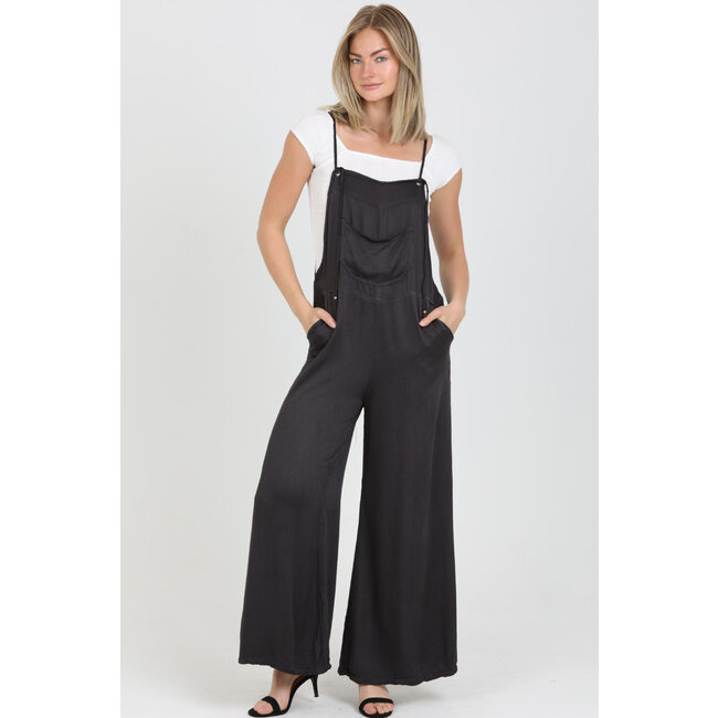 Angie Denim Flare Leg Jumpsuit (B5A51)