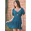 Angie Angie Keyhole Dress w/ Puff Sleeve(C4B91)