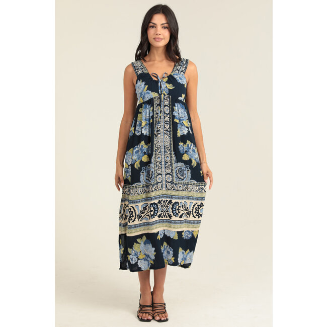 Angie Angie Babydoll Maxi with Tie (C4D52)