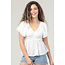 Angie Angie Smocked Bust Top (C2192)