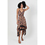 Angie Angie Twist Front Keyhole Spag Strap Dress (C4921)
