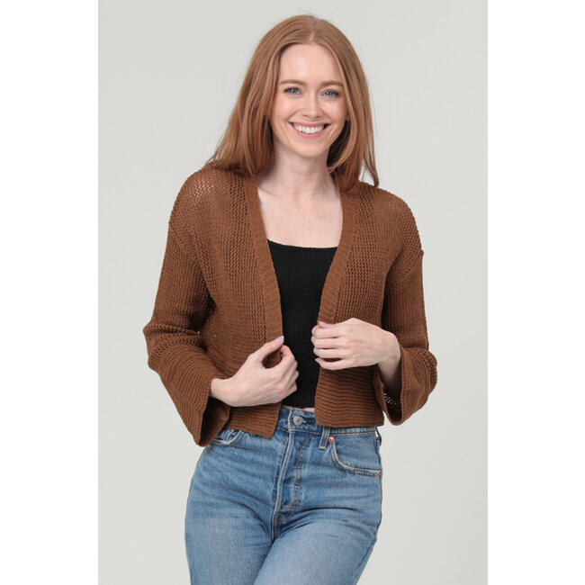 Angie Open Knit Cardigan (XHS24)