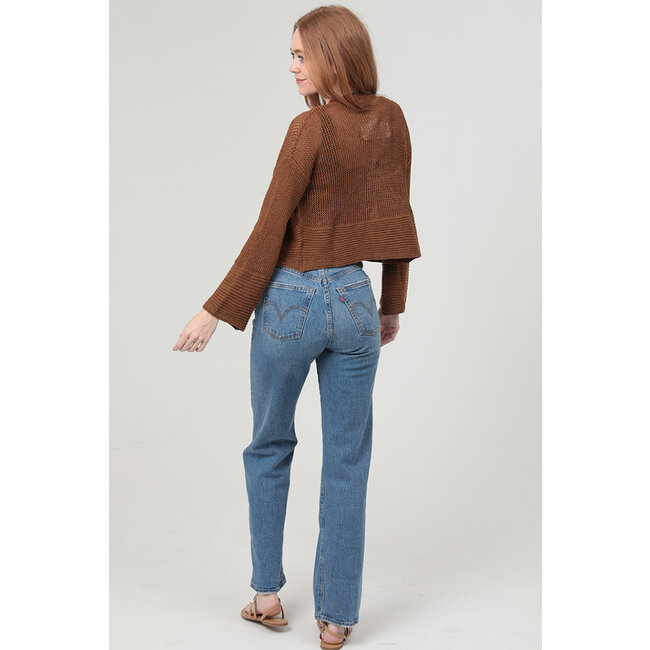 Angie Open Knit Cardigan (XHS24)