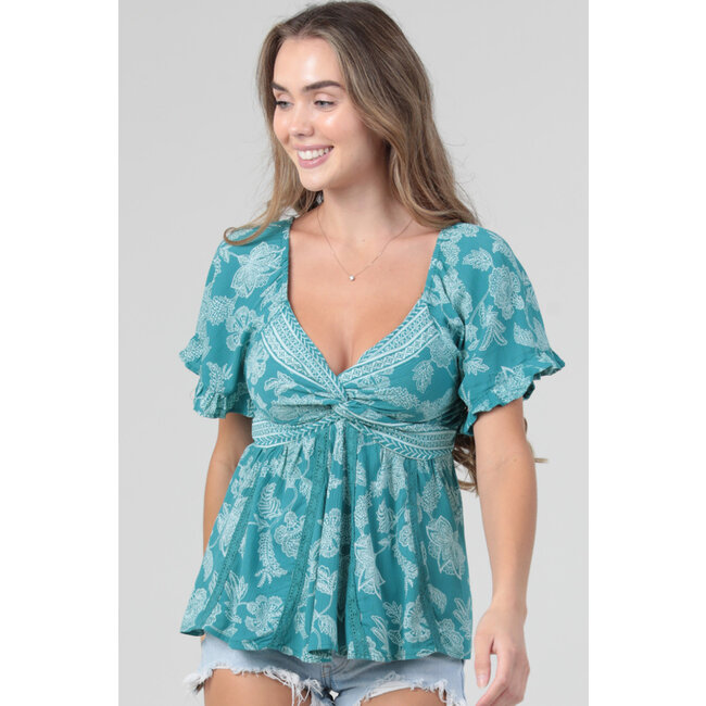 Angie Angie Short Sleeve Top (C2E04)