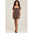 Angie Angie Square Neck Open Back Short Dress (C4F34)