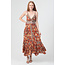 Angie Angie Tiered Scarf Cut Midi Keyhole (F4L24)