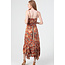 Angie Angie Tiered Scarf Cut Midi Keyhole (F4L24)
