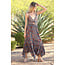 Angie Tiered Scarf Cut Midi Keyhole (F4L24)