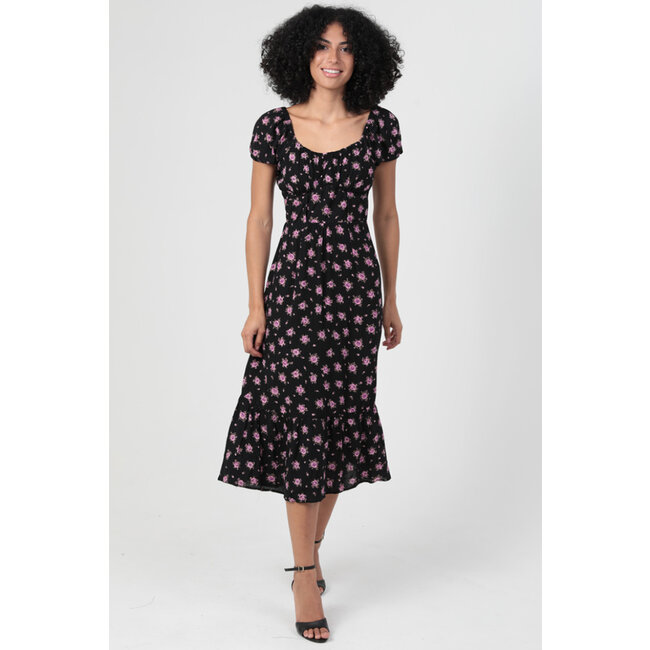 Angie Angie Deep U Neck Maxi Dress (C4736)