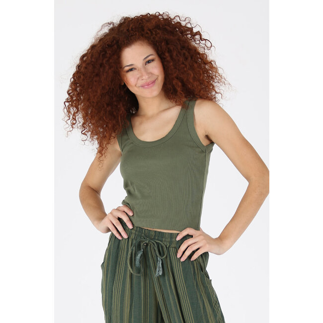 Angie Angie Rib Knit Crop Tank (X2CA5)