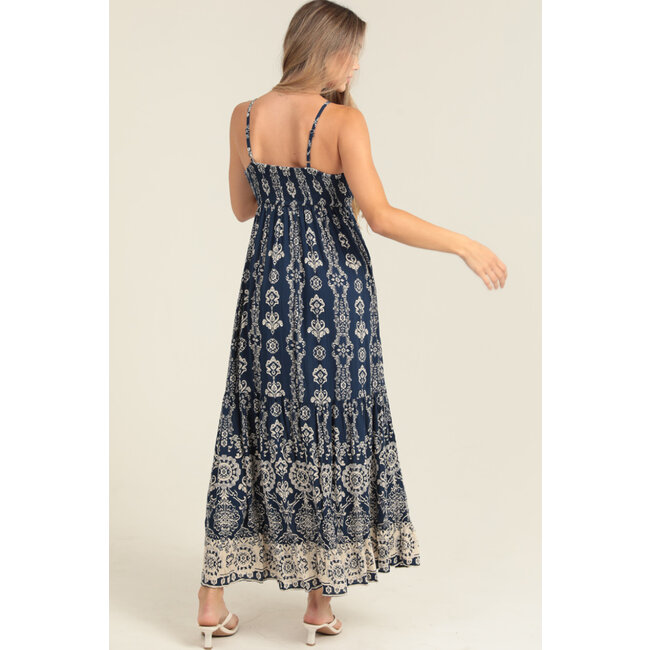 Angie Angie Maxi Dress With Lace Insert (C4E51)