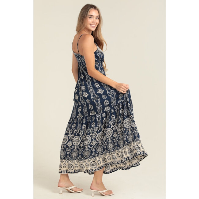 Angie Angie Maxi Dress With Lace Insert (C4E51)