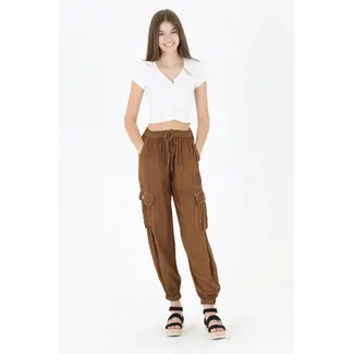 Angie Angie Pant w/Side Pocket & Elastic Ankle Cuff (25R36)