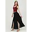 Angie Double Slit Maxi Skirt (B6A55)