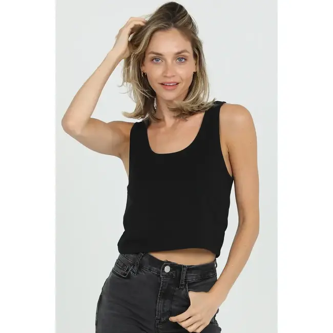 Angie Cotton Spandex Knit Tank Top (X2DQ2)