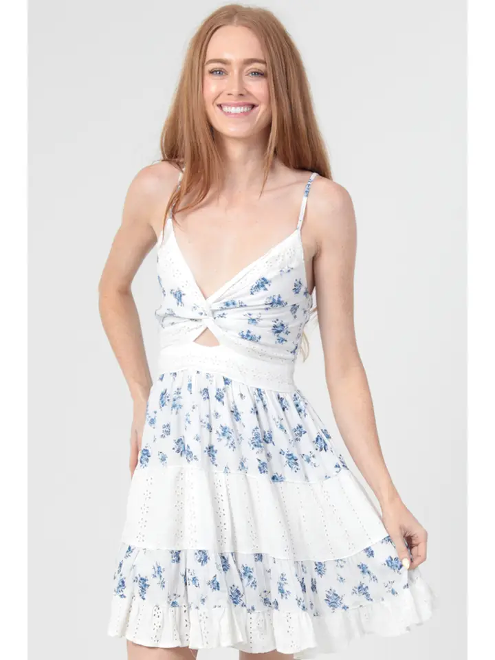 Angie Short Spag Strap w/ Keyhole Dress (C4H52) - Creations Boutique