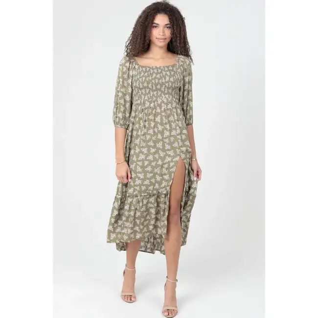 Angie Angie Long Sleeve Maxi Dress (C4K36)