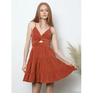 Angie Angie Keyhole Short Dress (C4143)