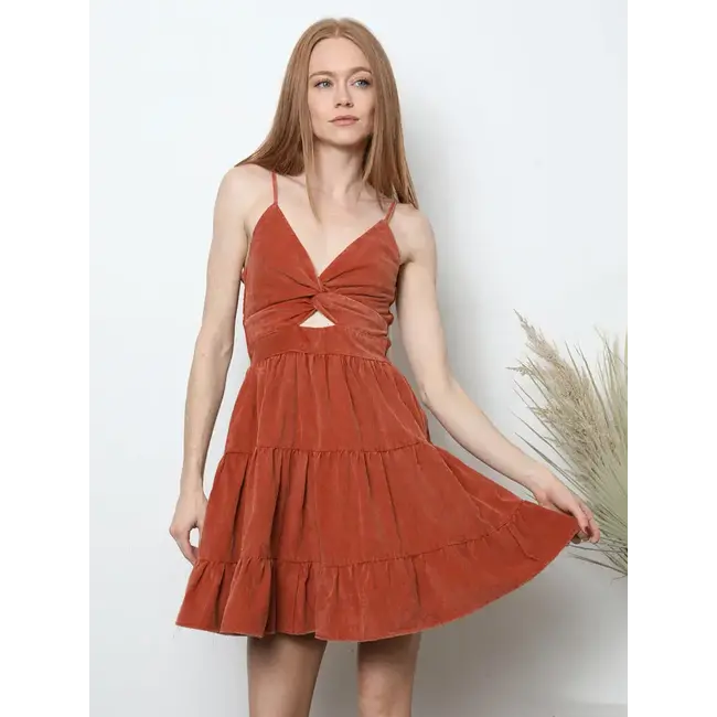 Angie Angie Keyhole Short Dress (C4143)