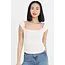Angie Cap Slv Pointelle Top (X2EB2) ASIS