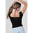 Angie Cap Slv Pointelle Top (X2EB2) ASIS
