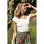 Angie Cap Slv Pointelle Top (X2EB2) ASIS