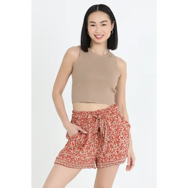 Angie Angie Tie front Pocket Shorts (BS828)