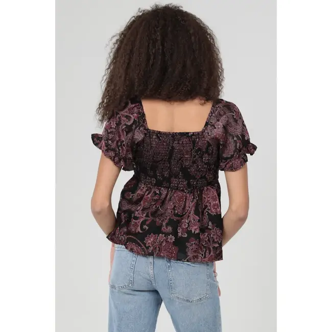 Angie Angie Twist front SS top(C2186)