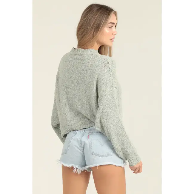 Angie Angie Slubby Knit Pullover (XHT62)