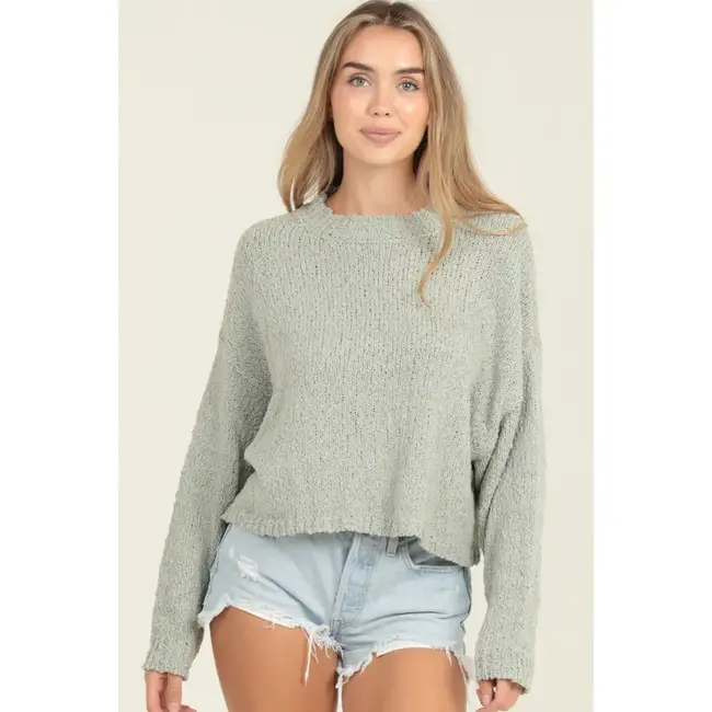 Angie Angie Slubby Knit Pullover (XHT62)