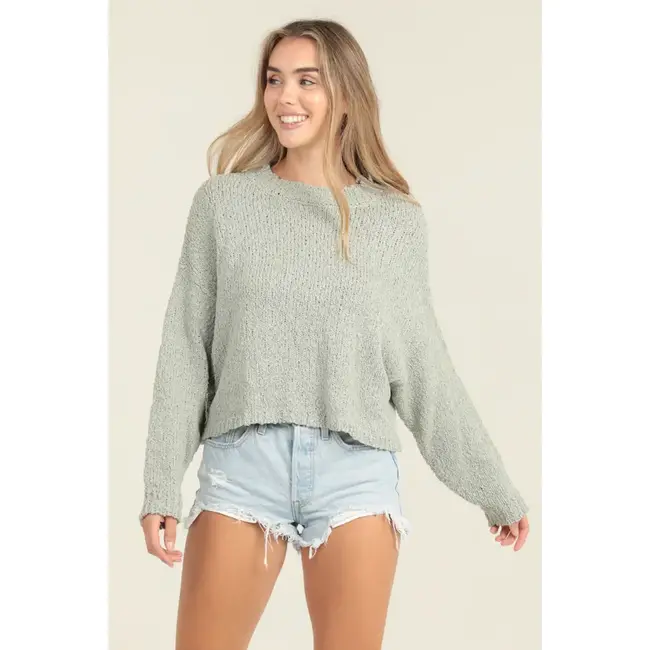 Angie Angie Slubby Knit Pullover (XHT62)