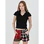 Angie Angie Plaid Flannel Short (BS879)