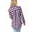 Angie Angie Plaid Flannel Fringe Hem (B2U78)