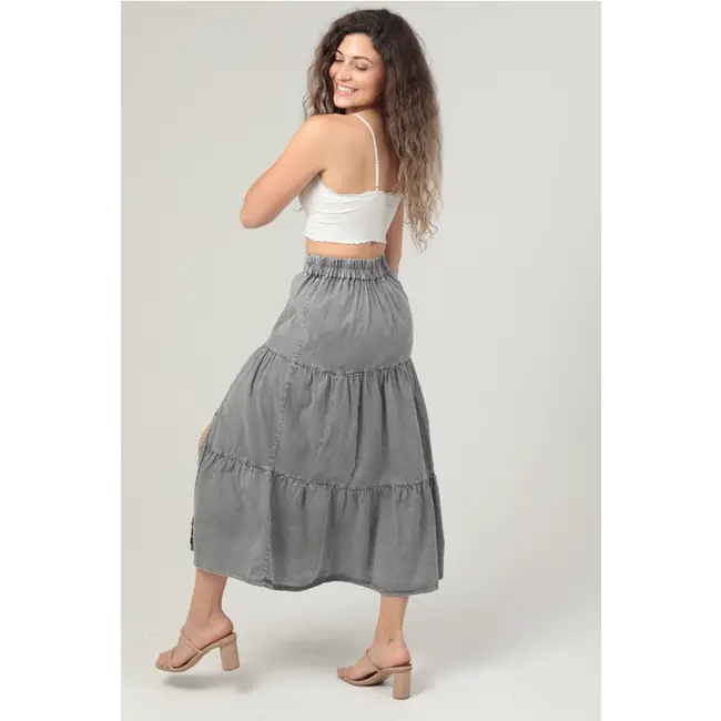 Angie Angie Maxi Skirt With Side Slits (26N20)