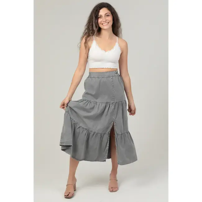 Angie Angie Maxi Skirt With Side Slits (26N20)